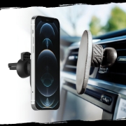 Image de OtterBox Support de ventilation pour voiture pour MagSafe, fixation solide sur le ventilateur de voiture avec MagSafe, conçu pour être facile, solide et sûr à installer, compatible iPhone 14/iPhone 13/iPhone 12 Series, Noir