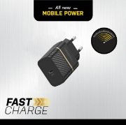 Afbeeldingen van OtterBox EU Wall Charger 20W - 1X USB-C 20W USB-PD, zwart