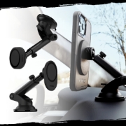 Image de OtterBox Support de tableau de bord pour voiture pour MagSafe, fixation solide sur le tableau de bord de la voiture MagSafe, conçu pour être facile, solide et sûr à installer, compatible iPhone 14/iPhone 13/iPhone 12 Series, Noir