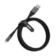Afbeeldingen van OtterBox Premium Cable USB A-Lightning 2M, zwart