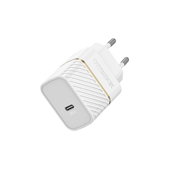Afbeeldingen van OtterBox EU Wall Charger 30W GaN - 1X USB-C 30W USB-PD, Cloud Dust White