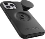 Afbeeldingen van OtterBox Otter+Pop Case voor iPhone 14 Pro, Schokbestendig, Valbestendig, Beschermhoes met PopSockets PopGrip, 3x getest volgens militaire standaard, Antimicrobieel, Zwart