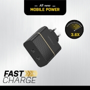 Afbeeldingen van OtterBox EU Wall Charger 50W - 1X USB-C 30W + 1X USB-C 20W USB-PD, zwart