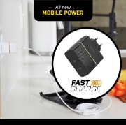 Afbeeldingen van OtterBox EU Wall Charger 50W - 1X USB-C 30W + 1X USB-C 20W USB-PD, zwart