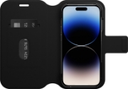 Afbeeldingen van OtterBox Strada Via Case voor iPhone 14 Pro, Schokbestendig, Valbestendig, Slank, Soft Touch Beschermende Folio Case met Kaarthouder, 2x Getest volgens Militaire Standaard, Zwart