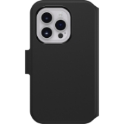 Afbeeldingen van OtterBox Strada Via Case voor iPhone 14 Pro, Schokbestendig, Valbestendig, Slank, Soft Touch Beschermende Folio Case met Kaarthouder, 2x Getest volgens Militaire Standaard, Zwart
