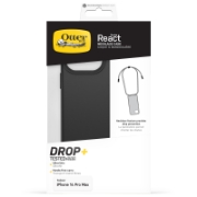 Picture of OtterBox React Necklace Case with MagSafe for iPhone 14 Pro Max, Ultra-Slim, Protective Case with Adjustable and Detachable Necklace Strap, Tested to Military Standard, Black