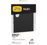 Afbeeldingen van OtterBox React-hoesje voor Galaxy A34 5G, schokbestendig, valbestendig, ultradun, beschermende, getest volgens militaire standaard, Antimicrobieel, Zwart