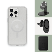 Afbeeldingen van OtterBox Symmetry Series Clear voor MagSafe voor iPhone 15 Pro Max, Stardust (Clear Glitter)