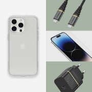 Afbeeldingen van OtterBox Symmetry Clear Series voor iPhone 15 Pro, Stardust (Clear Glitter)