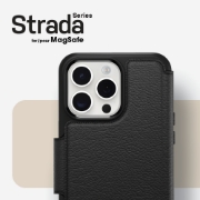Afbeeldingen van OtterBox Strada Series Folio MagSafe voor iPhone 15 Pro Max, Shadow (Black)