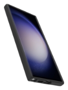 Afbeeldingen van OtterBox React-hoesje voor Galaxy S23 Ultra, schokbestendig, valbestendig, ultradun, beschermende, getest volgens militaire standaard, Antimicrobieel, Black Crystal, Geen retailverpakking