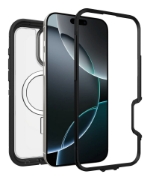 Image de OtterBox Defender Series XT Clear pour MagSafe pour Apple iPhone 16 Pro Max, Dark Side