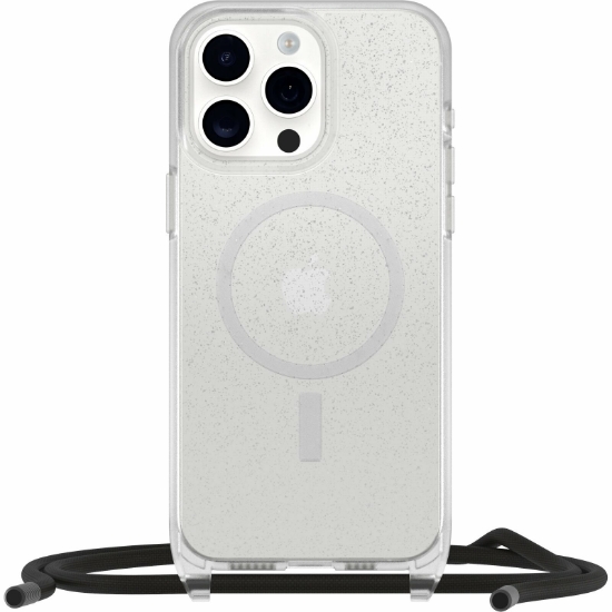 Afbeeldingen van OtterBox React Series Necklace MagSafe voor iPhone 15 Pro Max, Stardust (Clear Glitter)