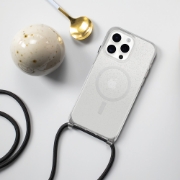 Afbeeldingen van OtterBox React Series Necklace MagSafe voor iPhone 15 Pro Max, Stardust (Clear Glitter)