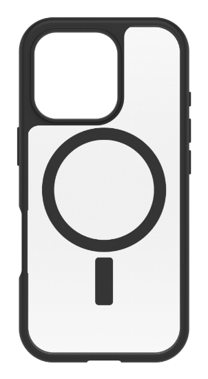 Afbeeldingen van OtterBox React Series voor MagSafe voor Apple iPhone 16 Pro, Black Crystal