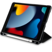 Afbeeldingen van OtterBox React Folio-hoes voor iPad 8th/9th gen, schokbestendig, valbestendig, ultradun, beschermende folio-hoes, getest volgens militaire standaard, Zwart, Geen retailverpakking