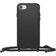 Afbeeldingen van OtterBox React Necklace hoesje voor iPhone SE (3rd/2nd gen)/8/7, ultradun, beschermhoesje met verstelbare en afneembare kettingriem, getest volgens militaire standaard, Zwart