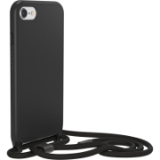 Afbeeldingen van OtterBox React Necklace hoesje voor iPhone SE (3rd/2nd gen)/8/7, ultradun, beschermhoesje met verstelbare en afneembare kettingriem, getest volgens militaire standaard, Zwart