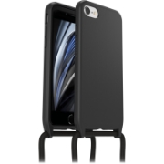 Afbeeldingen van OtterBox React Necklace hoesje voor iPhone SE (3rd/2nd gen)/8/7, ultradun, beschermhoesje met verstelbare en afneembare kettingriem, getest volgens militaire standaard, Zwart