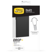 Afbeeldingen van OtterBox React Necklace hoesje voor iPhone SE (3rd/2nd gen)/8/7, ultradun, beschermhoesje met verstelbare en afneembare kettingriem, getest volgens militaire standaard, Zwart