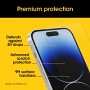 Image de OtterBox Premium Glass Antimicrobial Series pour Apple iPhone 15, Transparente