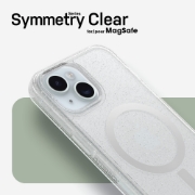 Afbeeldingen van OtterBox Symmetry Series Clear voor MagSafe voor iPhone 15, Stardust (Clear Glitter)