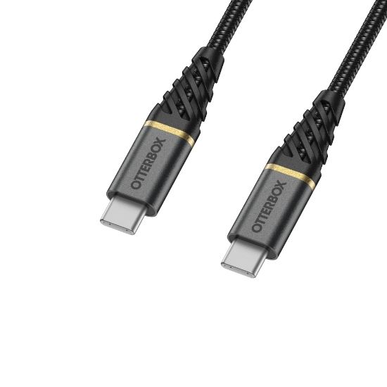 Afbeeldingen van OtterBox Premium Cable USB C-C 1M USB-PD, zwart