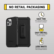 Picture of OtterBox Defender Series for Apple iPhone 12/iPhone 12 Pro, black - No retail packaging