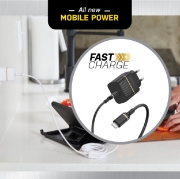 Afbeeldingen van OtterBox EU Wall Charger 20W - 1X USB-C 20W USB-PD + USB C-C Cable 1m, zwart