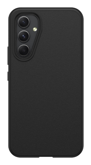 Afbeeldingen van OtterBox React-hoesje voor Galaxy A54 5G, schokbestendig, valbestendig, ultradun, beschermende, getest volgens militaire standaard, Antimicrobieel, Zwart, Geen retailverpakking