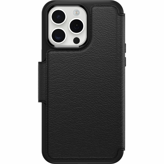 Afbeeldingen van OtterBox Strada Series Folio MagSafe voor iPhone 15 Pro Max, Shadow - Geen retailverpakking