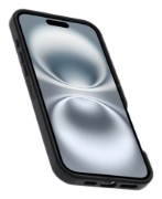 Afbeeldingen van OtterBox Symmetry Series Cactus Leather voor MagSafe voor iPhone 16 Plus, Noir Ash