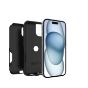 Afbeeldingen van OtterBox Commuter Series voor Apple iPhone 16e/15/14/13, zwart - Geen retailverpakking