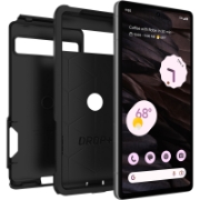 Afbeeldingen van OtterBox Commuter Case voor Google Pixel 7a, Schokbestendig, Valbestendig, Robuust, Beschermhoes, 3x getest volgens militaire standaard, Antimicrobieel, Zwart