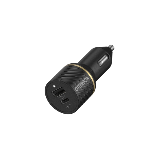 Afbeeldingen van OtterBox Car Charger 30W - USB-C 18W + USB-A 12W USB-PD, zwart
