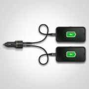 Afbeeldingen van OtterBox Car Charger 30W - USB-C 18W + USB-A 12W USB-PD, zwart