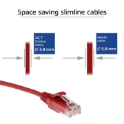 Image de ACT DC9510 câble de réseau Rouge 10 m Cat6 U/UTP (UTP)
