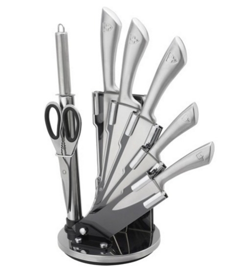 Image de Royalty Line RL-KSS600: Ensemble de couteaux 8 pièces avec bloc