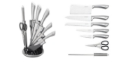 Image de Royalty Line RL-KSS600: Ensemble de couteaux 8 pièces avec bloc