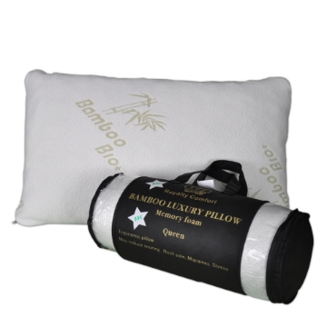 Show details for Royalty Comfort HG-5076BM: Bamboo Luxury Pillow with Ergonomic Memory Foam - Queen Picture of Royalty Comfort HG-5076BM: Bamboo Luxury Pillow with Ergonomic Memory Foam - Queen
