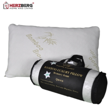 Show details for Royalty Comfort HG-5076BM: Bamboo Luxury Pillow with Ergonomic Memory Foam - Queen Picture of Royalty Comfort HG-5076BM: Bamboo Luxury Pillow with Ergonomic Memory Foam - Queen