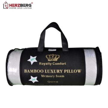 Show details for Royalty Comfort HG-5076BM: Bamboo Luxury Pillow with Ergonomic Memory Foam - Queen Picture of Royalty Comfort HG-5076BM: Bamboo Luxury Pillow with Ergonomic Memory Foam - Queen