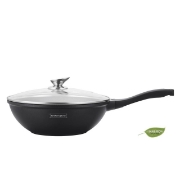 Image de Royalty Line RL-BW30M: Plaque de Cuisson au Wok avec Revêtement en Marbre - 30 cm