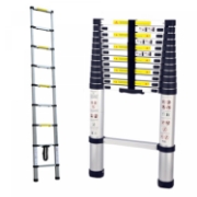 Image de Herzberg HG-5260: Echelle télescopique en aluminium avec pied antidérapant - 2.6M
