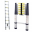 Afbeeldingen van Herzberg HG-5260: Aluminium telescopische ladder met antislip voet - 2.6M