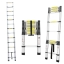 Afbeeldingen van Herzberg HG-5380: Multifunctionele Aluminium Telescopische Uitschuifladder - 3.8M