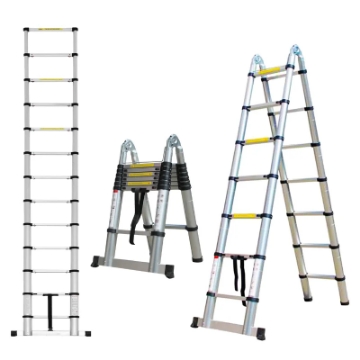 Show details for Herzberg HG-5440: Retracting Aluminum Telescopic Ladder - 4.4M Picture of Herzberg HG-5440: Retracting Aluminum Telescopic Ladder - 4.4M