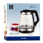 Image de Herzberg HG-5044: Bouilloire Electrique en Verre de 1.8L Avec Indicateur Lumineux à LED
