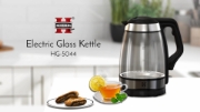 Image de Herzberg HG-5044: Bouilloire Electrique en Verre de 1.8L Avec Indicateur Lumineux à LED